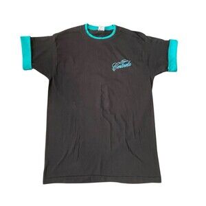 VTG 80s Single Stitch Black T Shirt FOTL Black Tequila Streetwear Made In USA